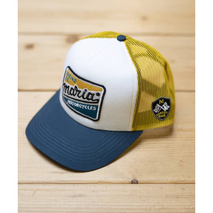 Maria Riding Company - Wholesale Trucker Hat - Unisex - Yellow Trucker Cap - Sunset Race2