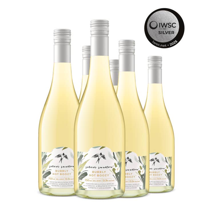 Silver Swallow Inc. - Wholesale Non-Alcoholic Spirits/Wine/Beer - Bubbly Not Boozy - Blanc - Canadian Label 🇨🇦