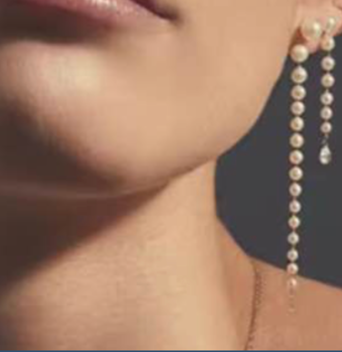 HoopLa - Wholesale Dangle Earrings - Penelope Pearl Duster Earring- Steel Post 1