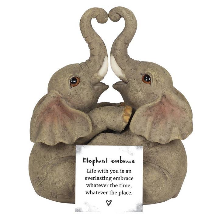 Something Different Wholesale – wholesale Decorative figurine – Elephant Couple Ornament Figurine3