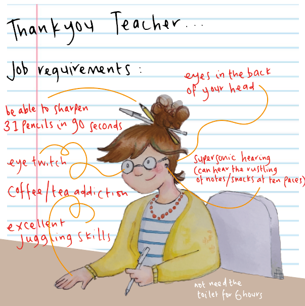 Hanxmade – wholesale Teacher/back-to-school card – Thank you teacher - greeting card3