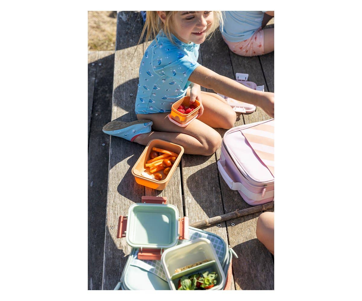 Tutete - Wholesale Broodtrommel/lunchdoos - Kinderen - Kinderlunchbox met roze strepen3