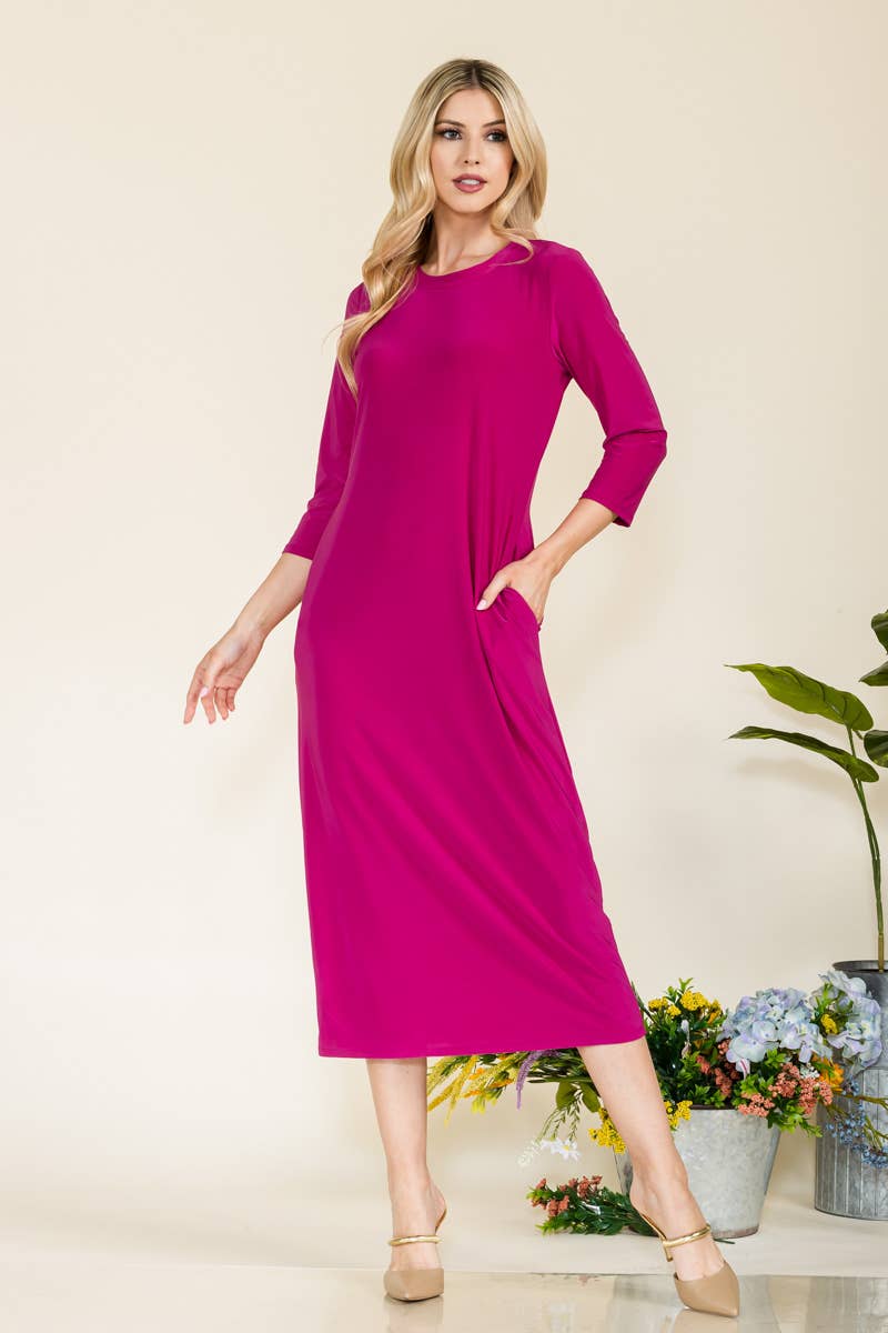 Celeste Clothing - Vente Robe – femme - ROBE À SUPERPOSER CLASSIQUE AVEC POCHES -CD4387525