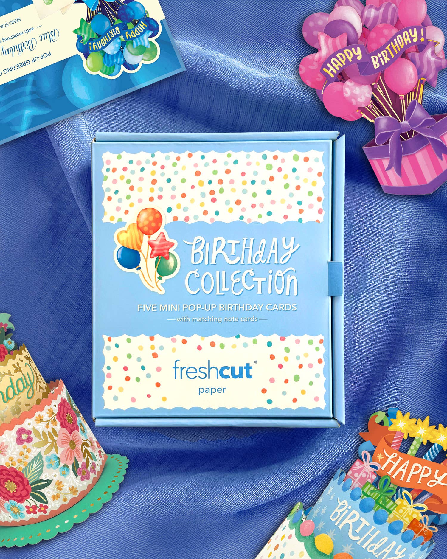 FreshCut Paper LLC - Wholesale Birthday Card - Birthday Collection Gift Box Set of 5 Mini's1