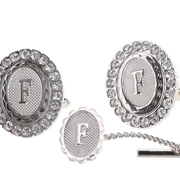 Dubal Brothers - Vendita all'ingrosso Gemelli - Gemelli e fermacravatte Vittorio Vico Bling iniziali: dalla A alla Z di Classy Cufflinks30