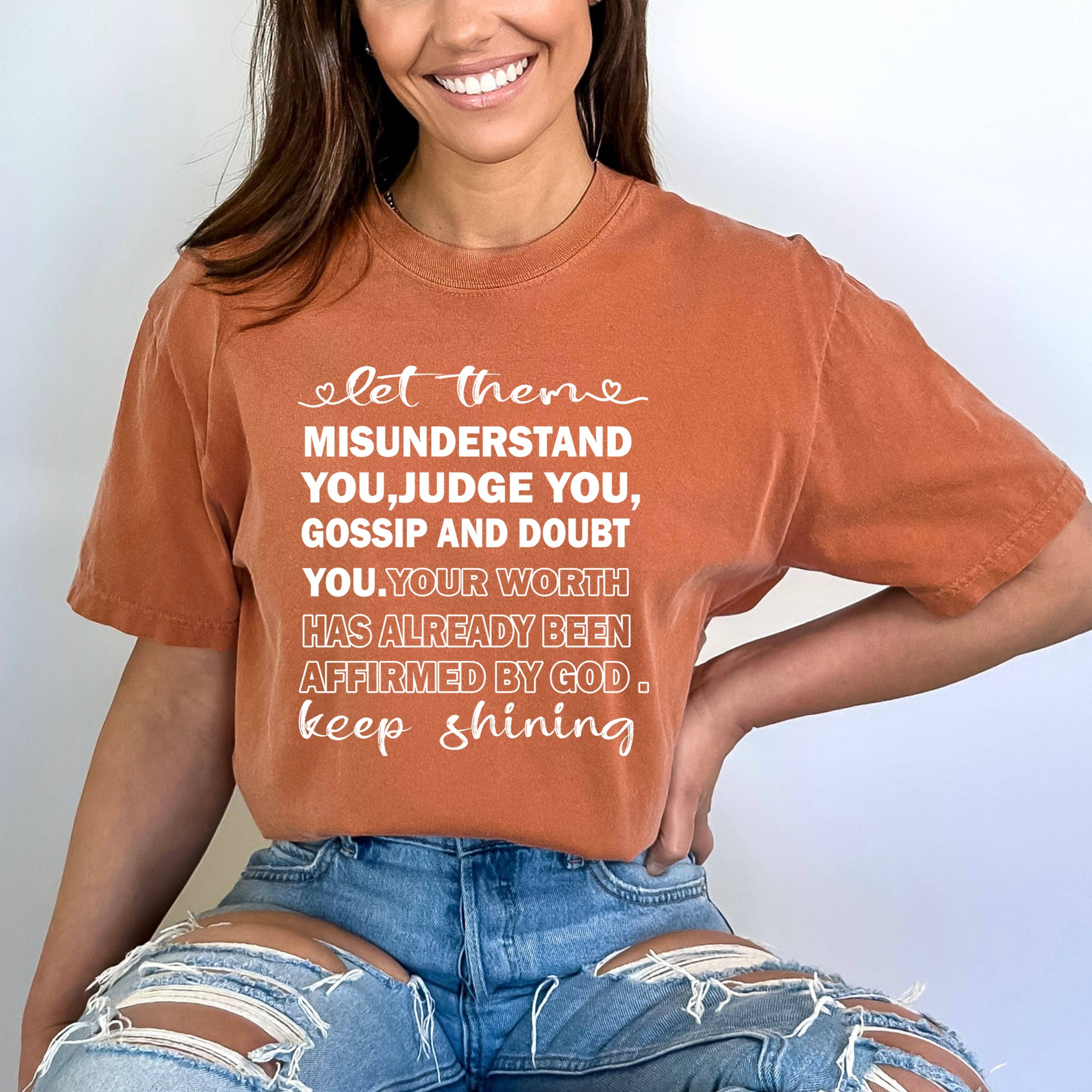 LA Shirt Company - Wholesale T-Shirt (Graphic) - Women's - Let Them Misunderstand You - Bella canvas5
