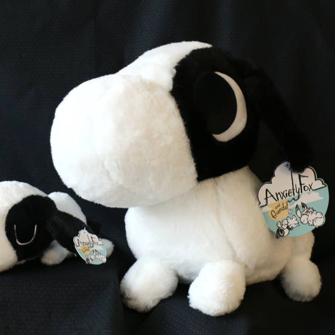 Anxiety Fox - Vente Peluche – enfant et bébé - Grande peluche duveteuse pour chiot TDAH