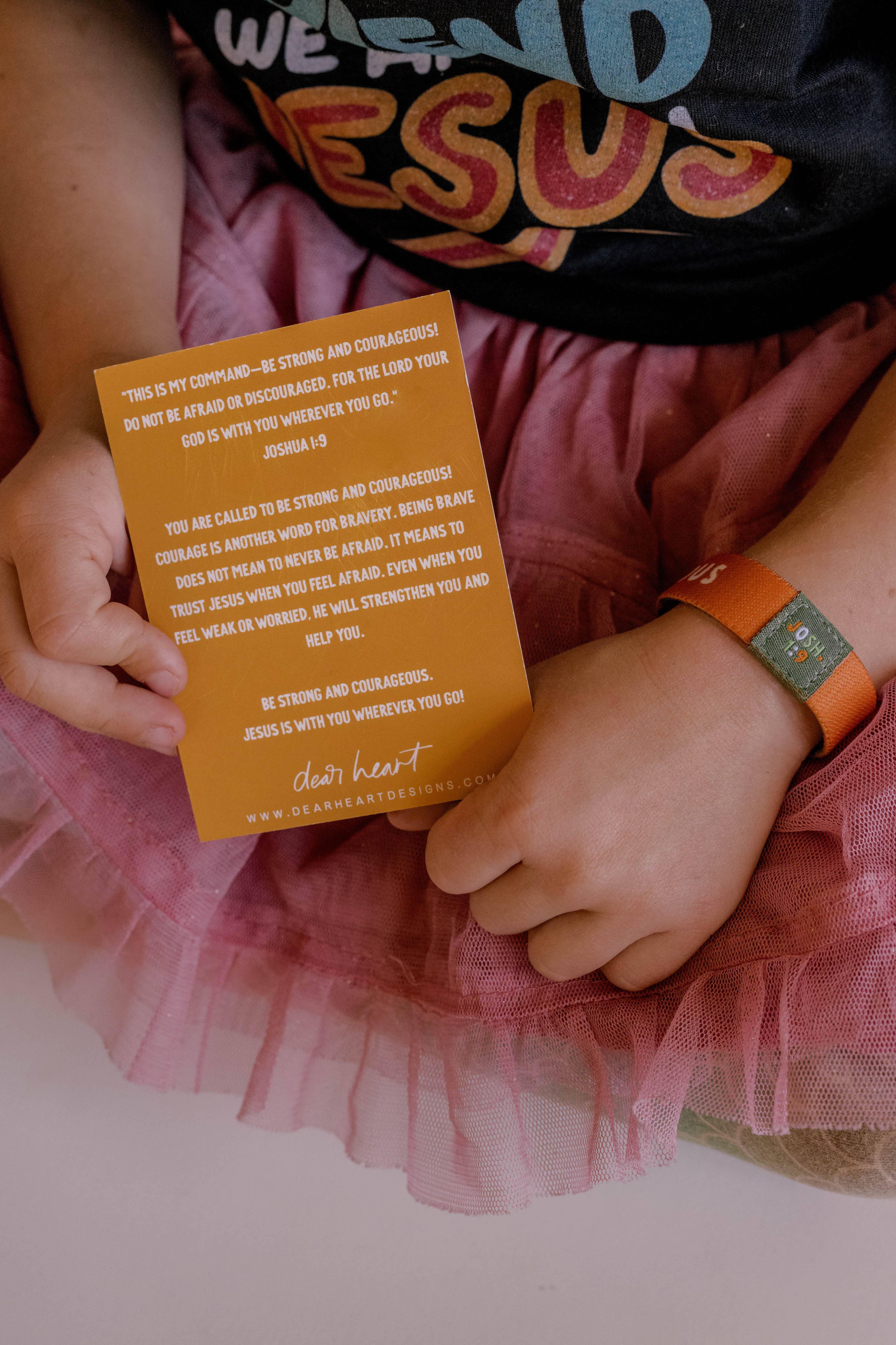 Dear Heart - Wholesale Bangle Bracelet - Kids & Baby - Strong + Courageous Kids Bracelet2