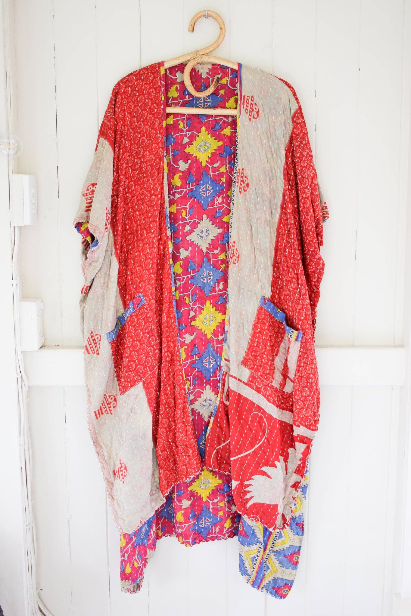Renew Vintage - Wholesale Kimono - Women's - Kantha Ruana7