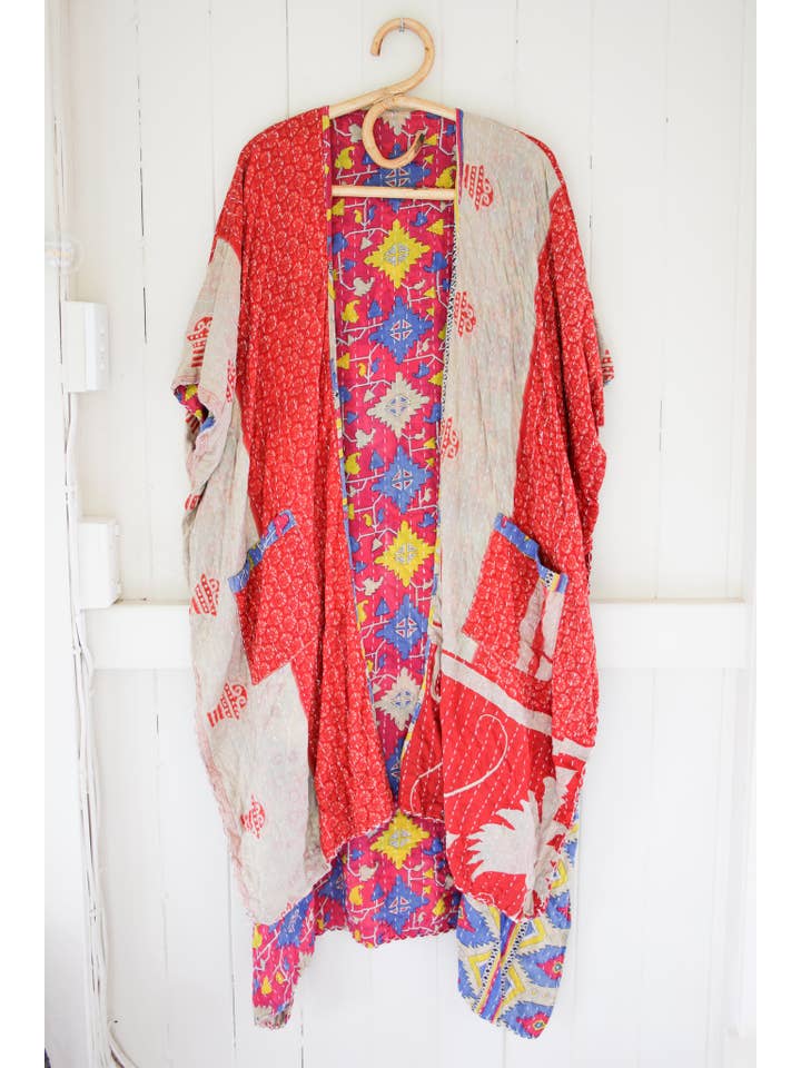 Renew Vintage - Wholesale Kimono – Women's - Kantha Ruana7