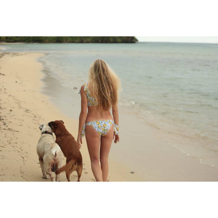 Citron Side Loop Bikini botten tryck citron för wholesale på Faire