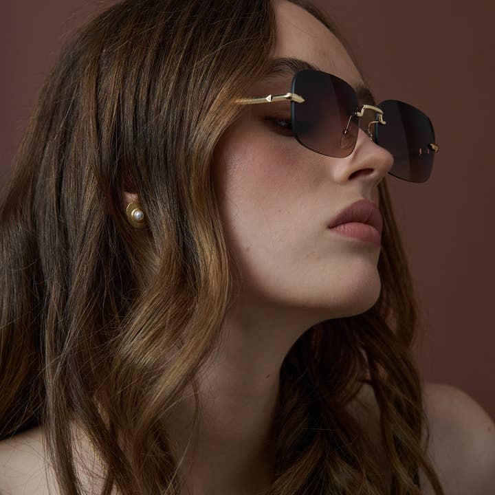 Angels Whisper Accessories - Wholesale Sunglasses – Women's - Balona Square Frameless Sunglasses1