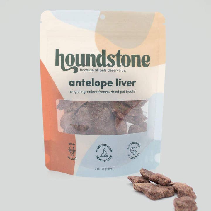 Antelope Liver Freeze Dried Dog Treats for wholesale by ADC Houndstone & Co.
