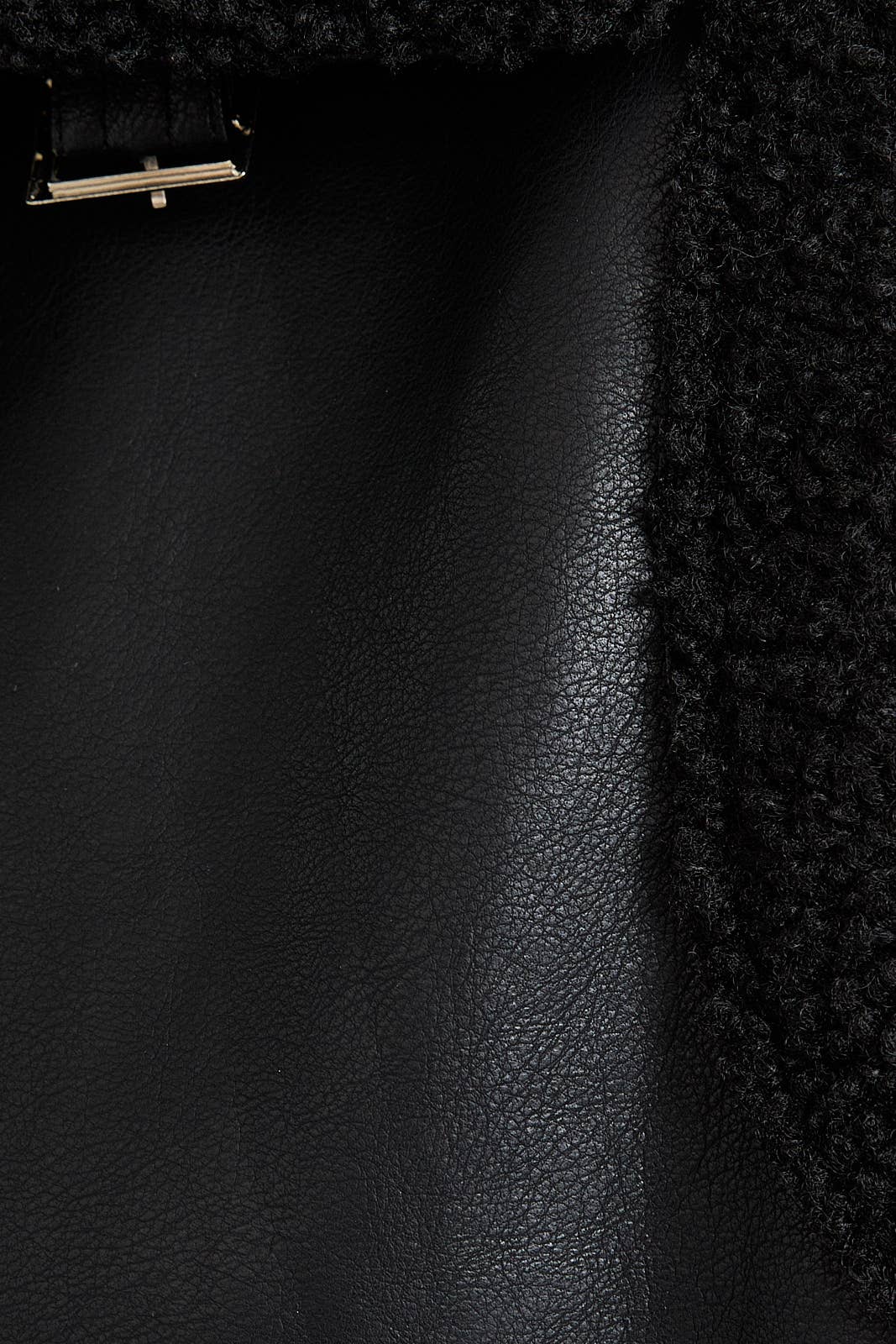 Black DOUBLE FACED VEST WITH COLLAR for wholesale on Faire7