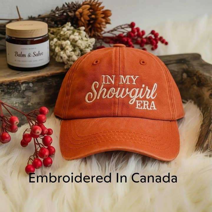 Embroidered Pigment Dyed Cap – "In My Showgirl Era for wholesale by STRONG N FREE CDN