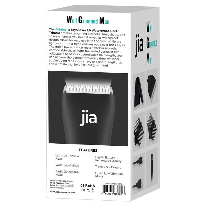 jia Personal Care - Wholesale Electric Shaver - Men's - Jia WGM BodyShaver 1.0 - Waterproof Electric Trimmer13