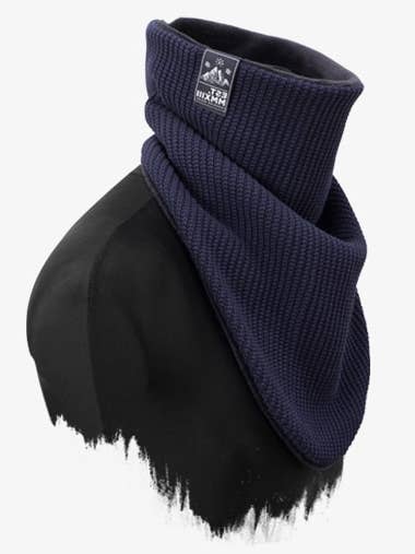 Knit windbreaker (navy) for wholesale by Manufaktur13