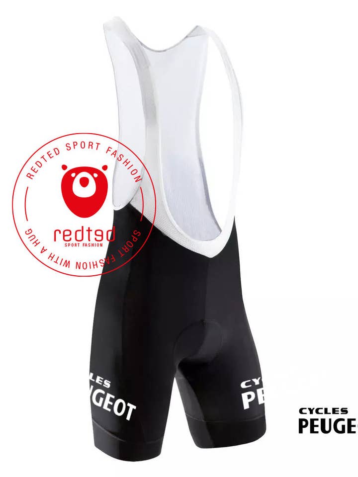 REDTED – wholesale Athletic shorts – Men's – Retro Cycling Pants Peugeot - REDTED -Black