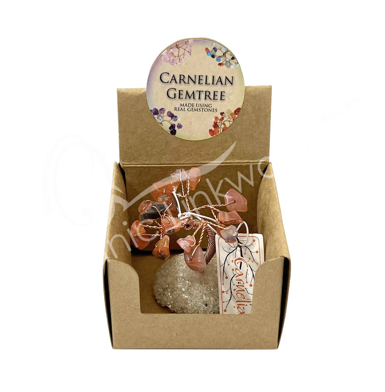 Oceanic Linkways Inc – Pedra/cristal espiritual por atacado – (CONJUNTO DE 32) ÁRVORE DE GEMAS 9-10 CM - EM BASE DE PEDRA EM EXPOSITOR POP-UP5