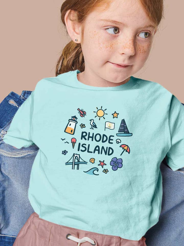 Rhode Island Doodles And Icons Name Drop Toddler T-Shirt and other Purchase wholesale sailing t shirts. Free returns & net 60 terms on Faire trending on Faire.