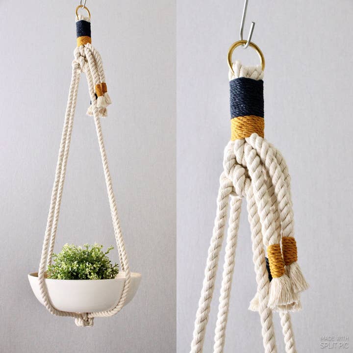 Freefille Market - Wholesale Hanging Planter - Macrame Plant Hanger, Hanging Planter, No Tassel, Unique