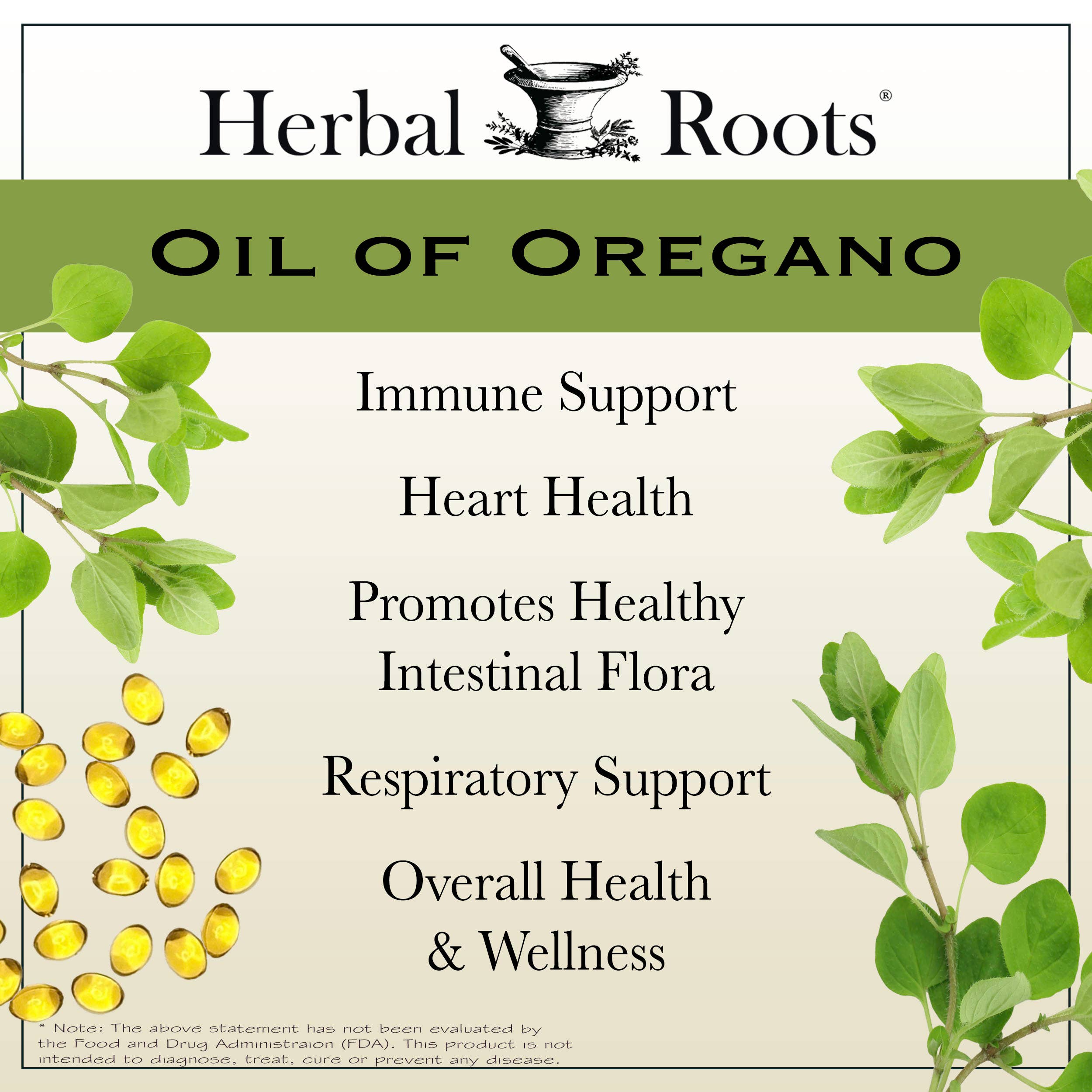 Herbal Roots - Wholesale Oral Supplement/Vitamin - Herbal Roots Oil of Oregano Capsules5