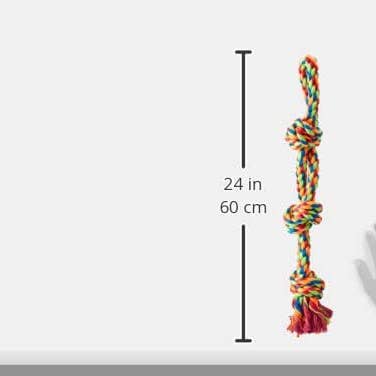 Croci S.p.A. - Wholesale Pet Rope Toy - Dog - Dog toy - 3 Double Knots - Crosses3