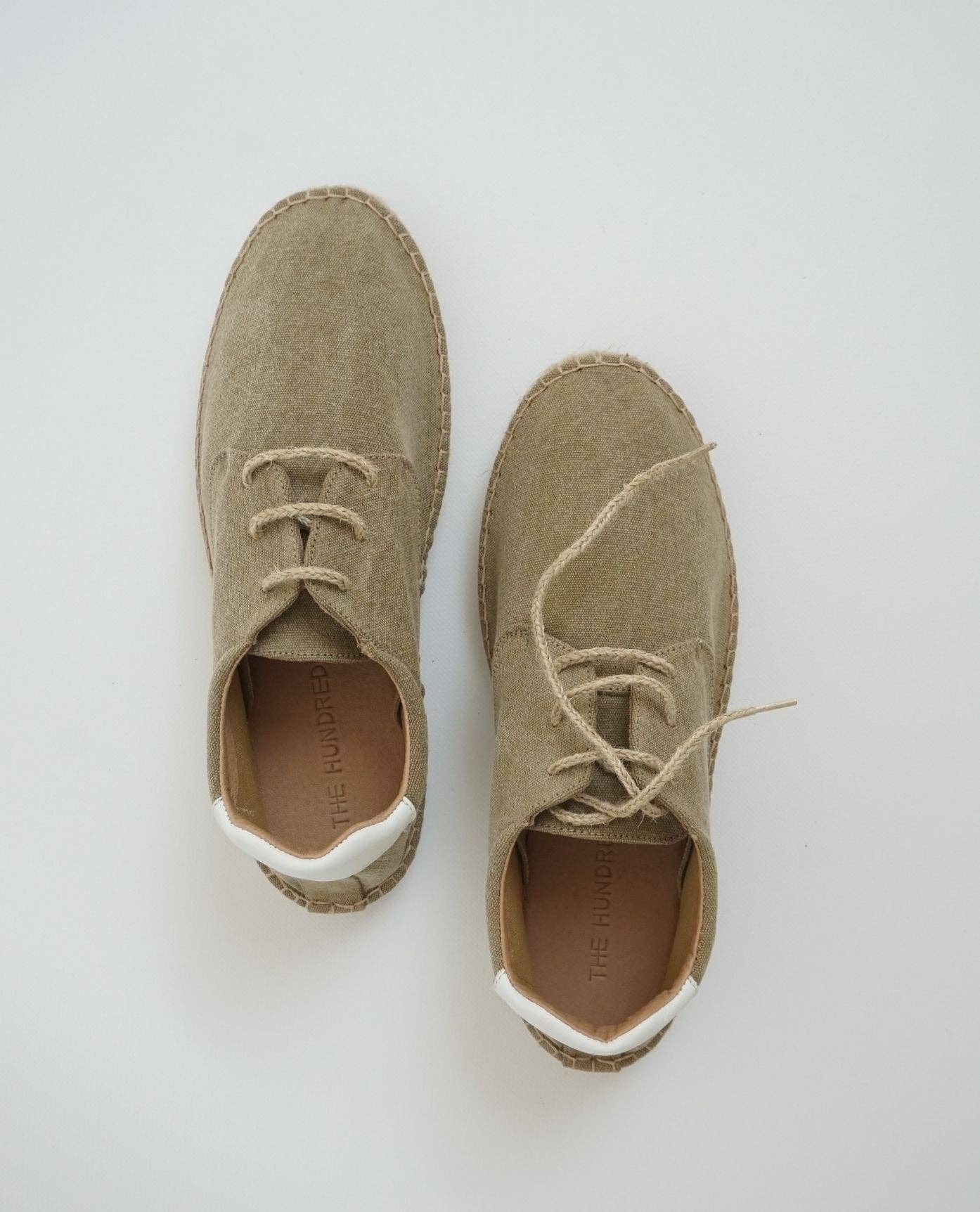 The Hundred Shoes - Wholesale Loafers - Men's - Alpargata Cordon Lona Beige3