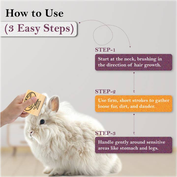 SleekEZ - Wholesale Pet Grooming Tool - Cat - SleekEZ® Cat Brush for Shedding and Grooming (2.5 inch)6