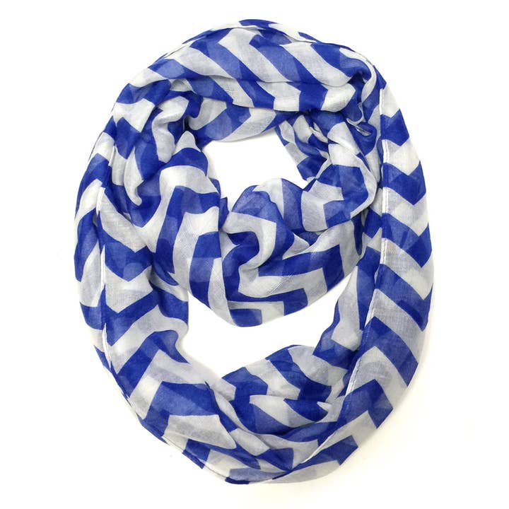 Wrapables Light Weight Chevron Infinity Scarf for wholesale by Wrapables.com