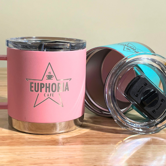 LAMOSE - Wholesale Insulated Mug/Tumbler - Business Logo Custom Engraved Insulated Coffee Mug with Lid 4