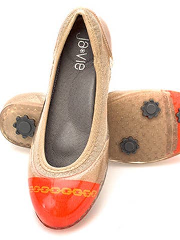 ja-vie ketting Vlam/nude jelly ballerina's voor wholesale door Ja-vie