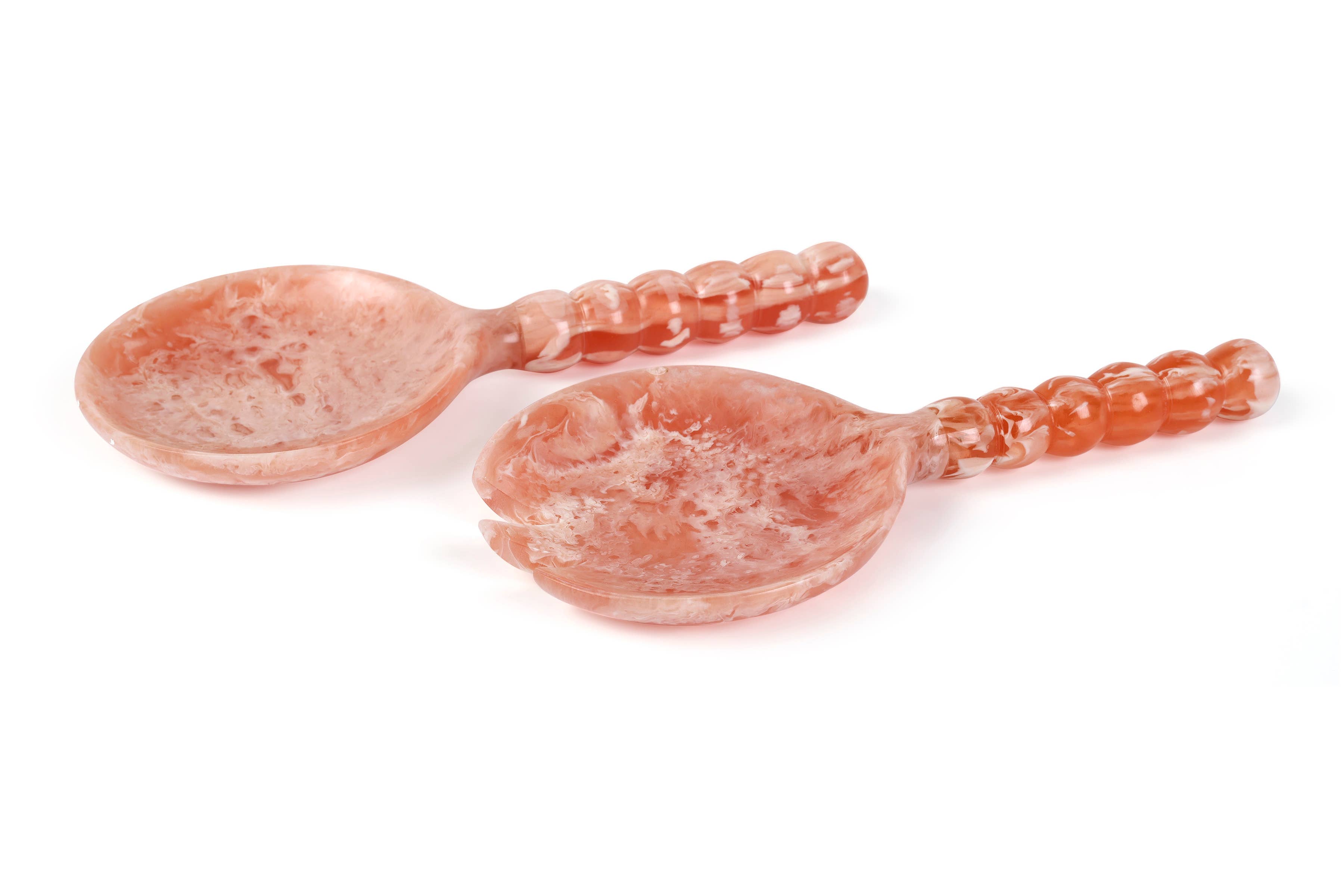 Casa Amarosa - Wholesale Serving Utensil - Resin Salad Server-Pink (Set of 2), 4.10 x 8.75 inches2