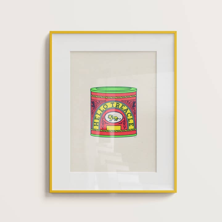 Basil & Ford – wholesale Art print – Hello Treacle - A4 Screen Print