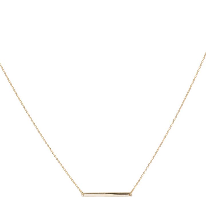 Collier Foundation Bar doré pour la vente par House Thirteen