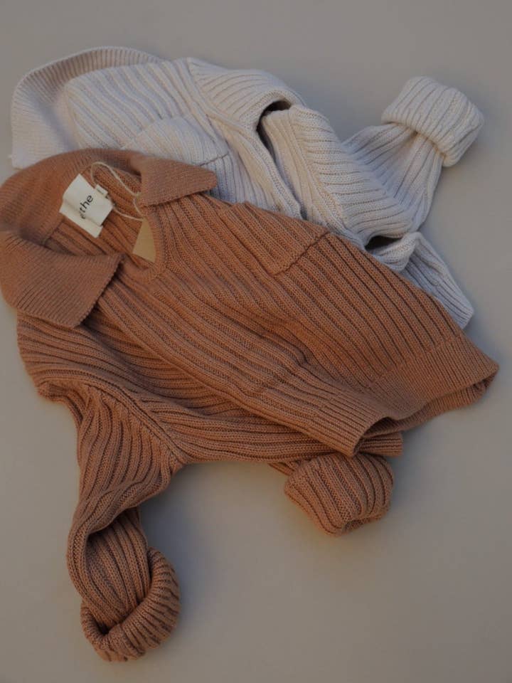 Oversized Collar Knit Sweater for wholesale by eorthe baby & kids