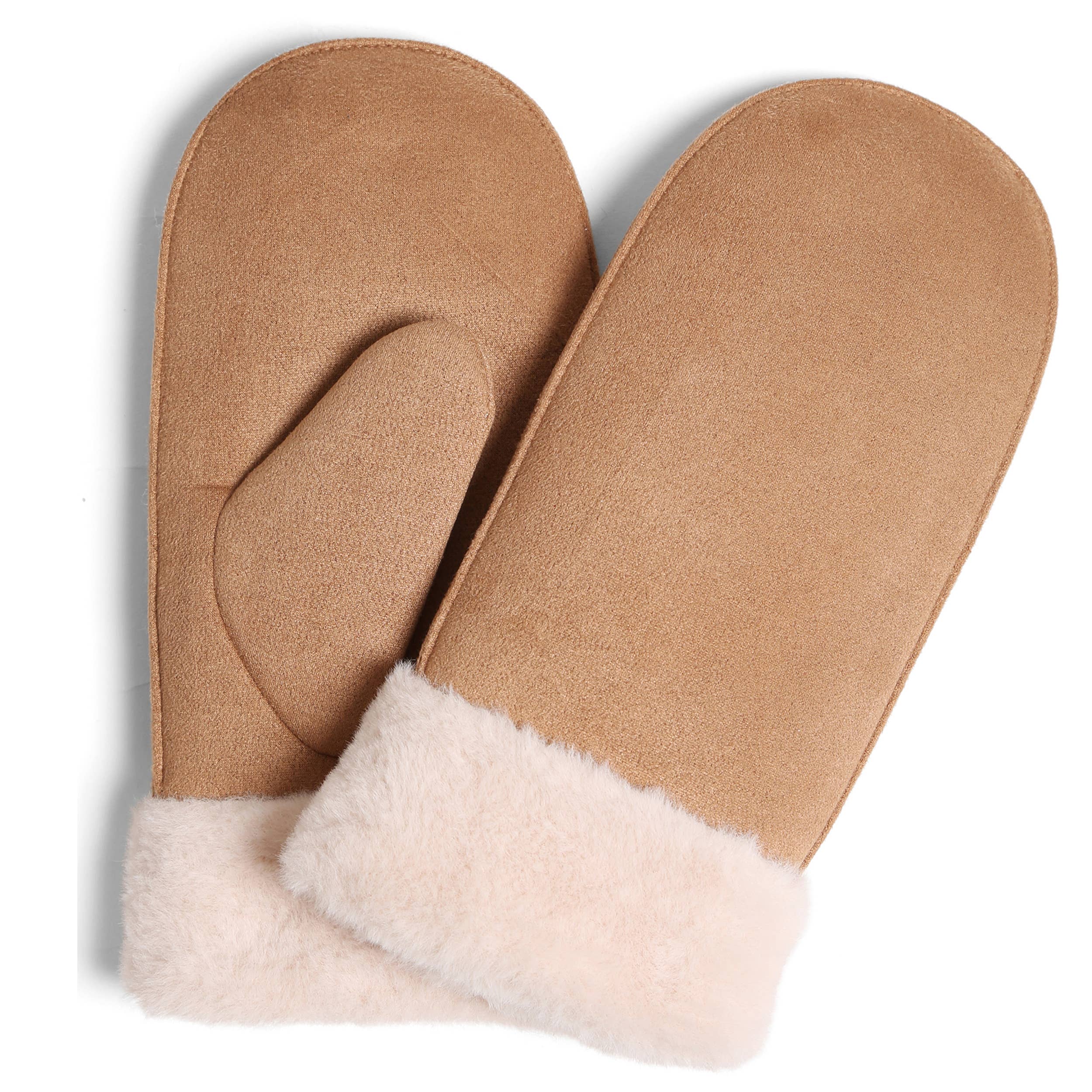 Hana – Luvas - Mulher por atacado – Luvas de Inverno com Punho de Pêlo Sintético de Camurça3