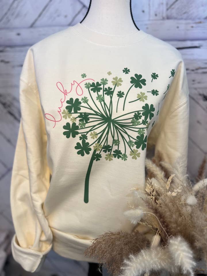 Lucky Seeds Sweatshirt for wholesale by Two Hearts Printing