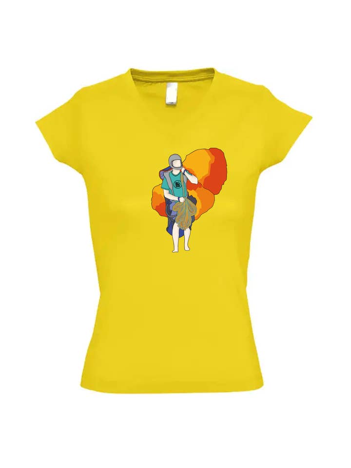 Hot Savoie 74 - Wholesale Screen Printed T-Shirt - Women's - Women's T-shirt - Paragliding11