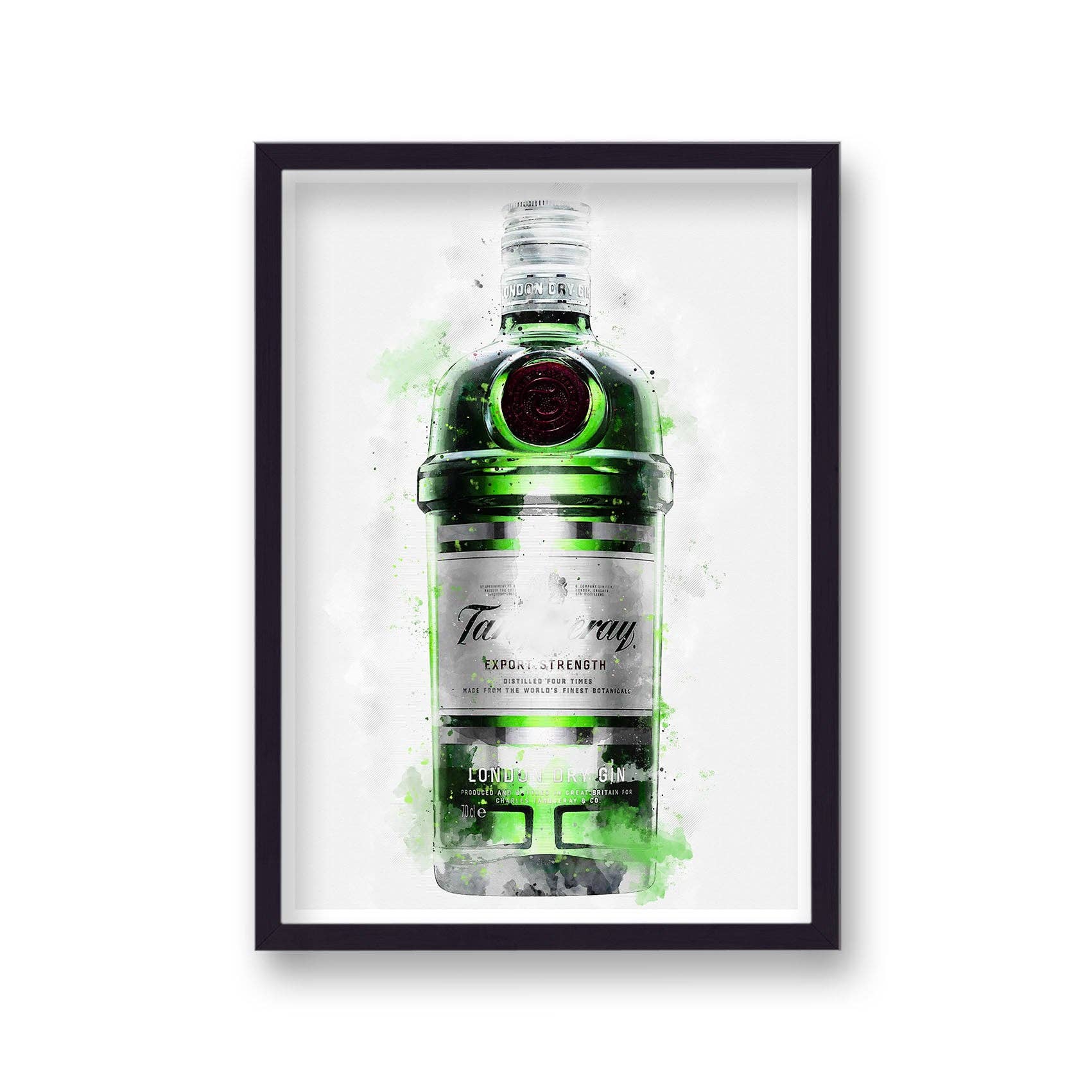 Gallery Print and Art - Wholesale Art Print - Gin Graphic Splash Print Tanqueray Inspired0