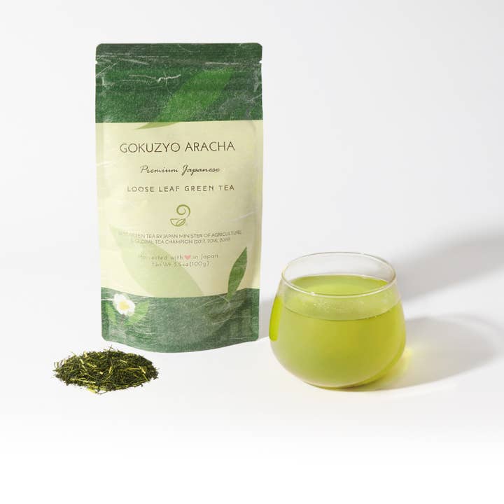 High Grade Crude Green Tea - Gokuzyo Aracha (3.5 oz) for wholesale by Dream of Japan