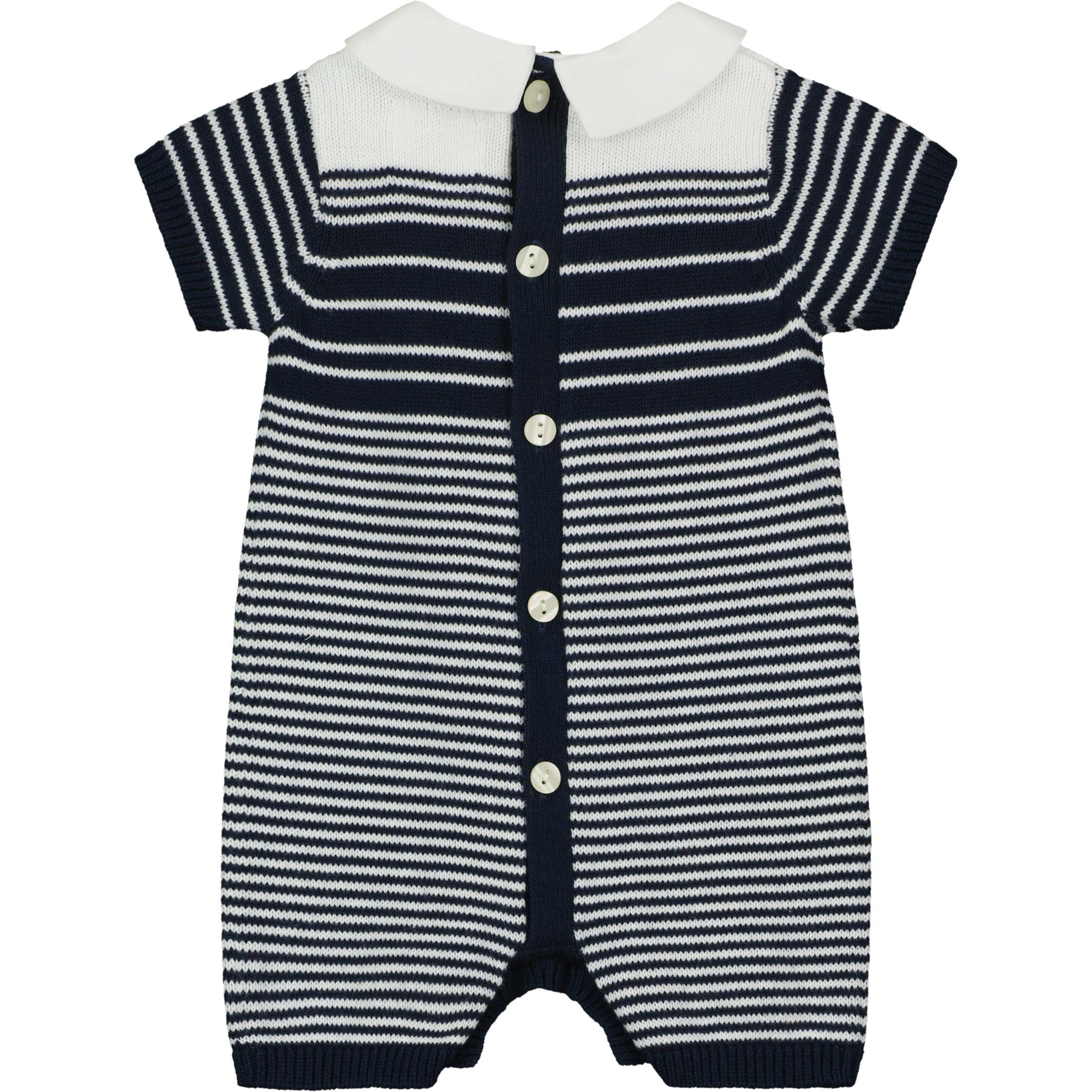 Emile Et Rose - Vendita all'ingrosso Tutina - Neonati - Tutina da bambino in maglia Fabian Navy1
