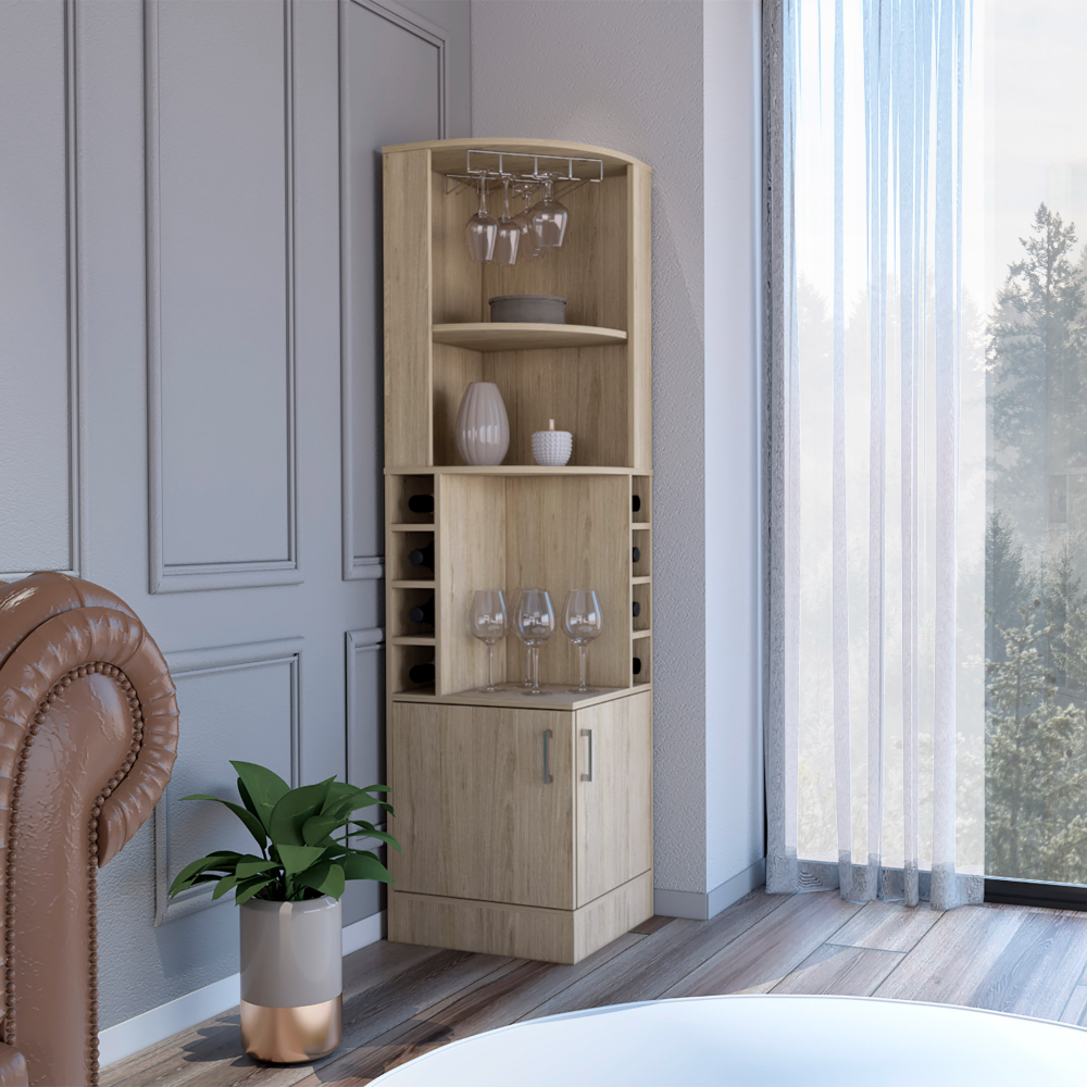 Depot E-Shop - Wholesale Cabinet - Egina Corner Bar Cabinet, 2 Shelves12