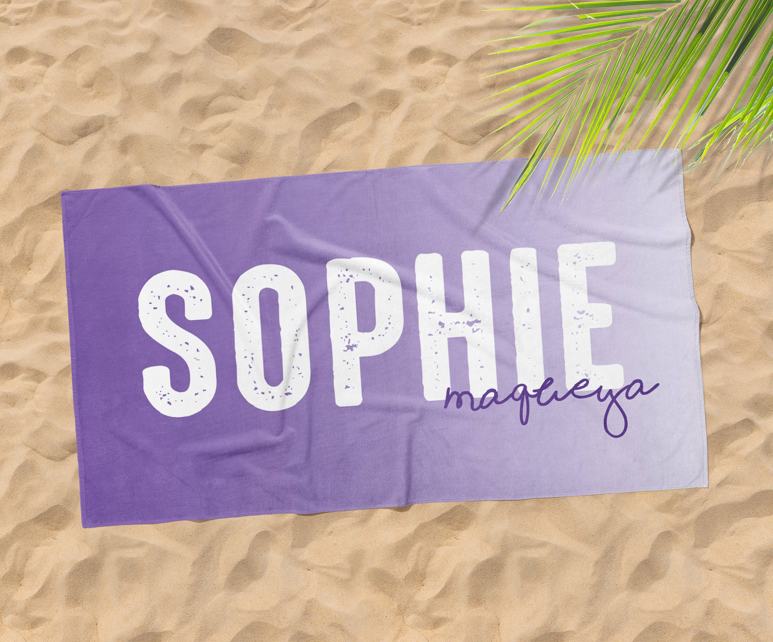 BloomAngel - Wholesale Beach Towel - Personalized Beach & Bath Towel with Custom Name #119