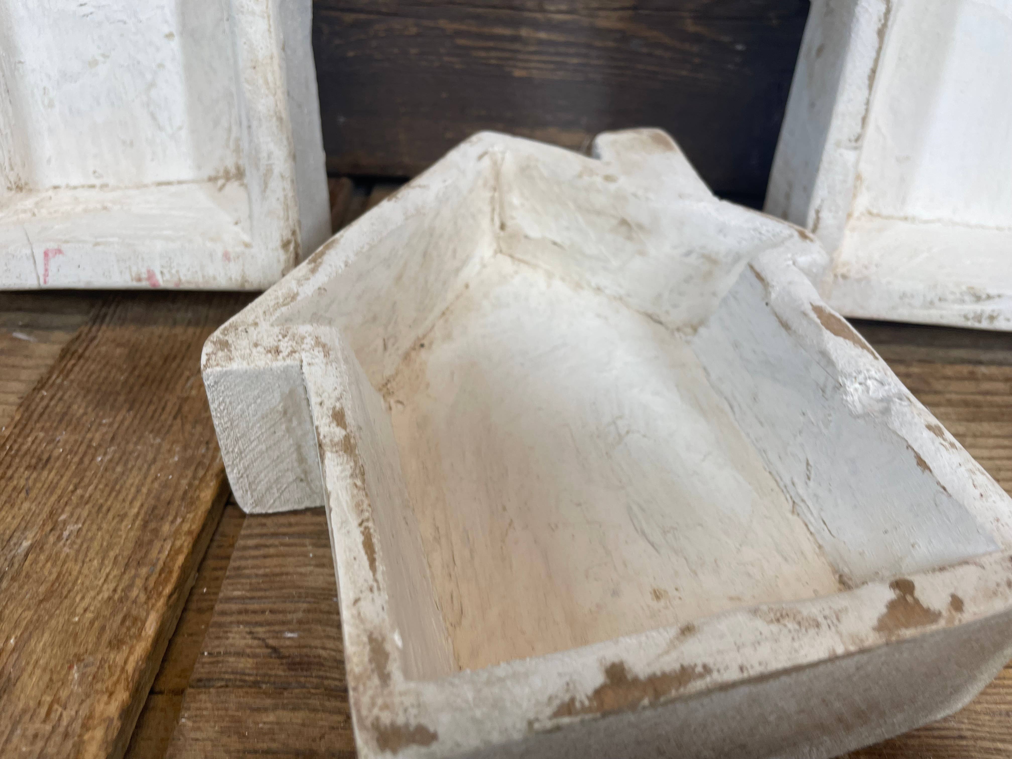 My Amigos Imports - Wholesale Decorative Plate/Dish/Bowl - NFC House-6x7-Not for Candles-WH5P-House Dough Bowl-White2