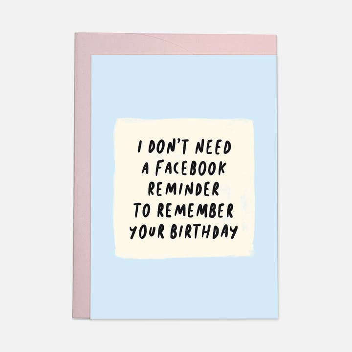 Facebook verjaardagswenskaart voor wholesale door Kaart Blanche