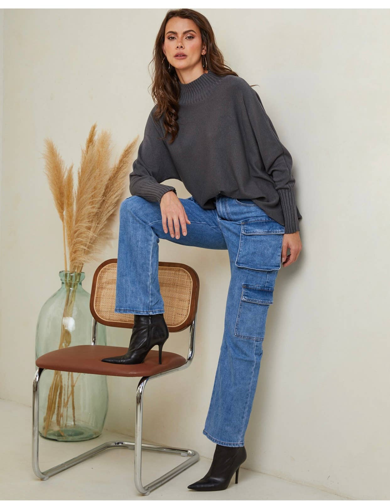 LÉA & LUC - Wholesale Pullover-trui - Dames - Trui met hoge hals REF. 612334