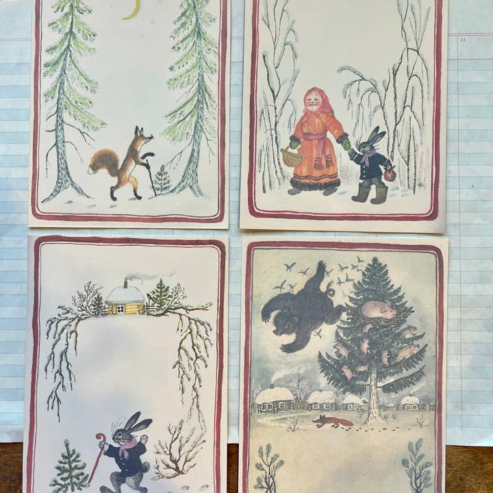 Parcel - Wholesale Stationery/Notecard Set - Over the River and Through the Woods Stationery Set3