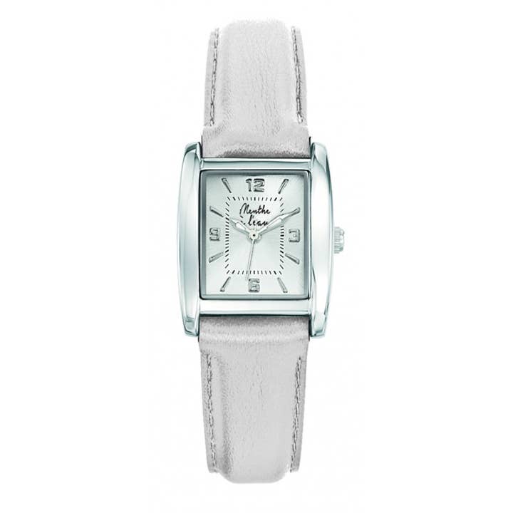 El rectángulo de cuero plateado para venta al por mayor de menthe à l'eau