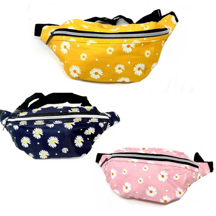 Daisy Printed Fanny Pack for wholesale by ZKY Wholesale
